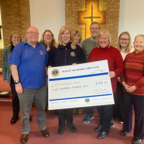 Donations given by Rugeley and District Lions 2024