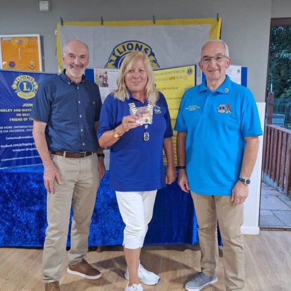 Rugeley and District Lions Club welcome District Governors